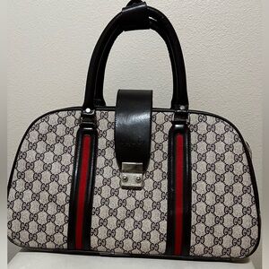 Vintage Gucci Monogram Leather Bag